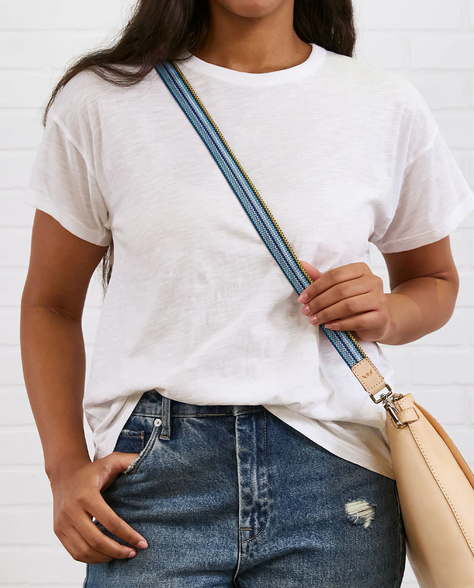 Chambray Slim Webbing Crossbody Strap - Image 3
