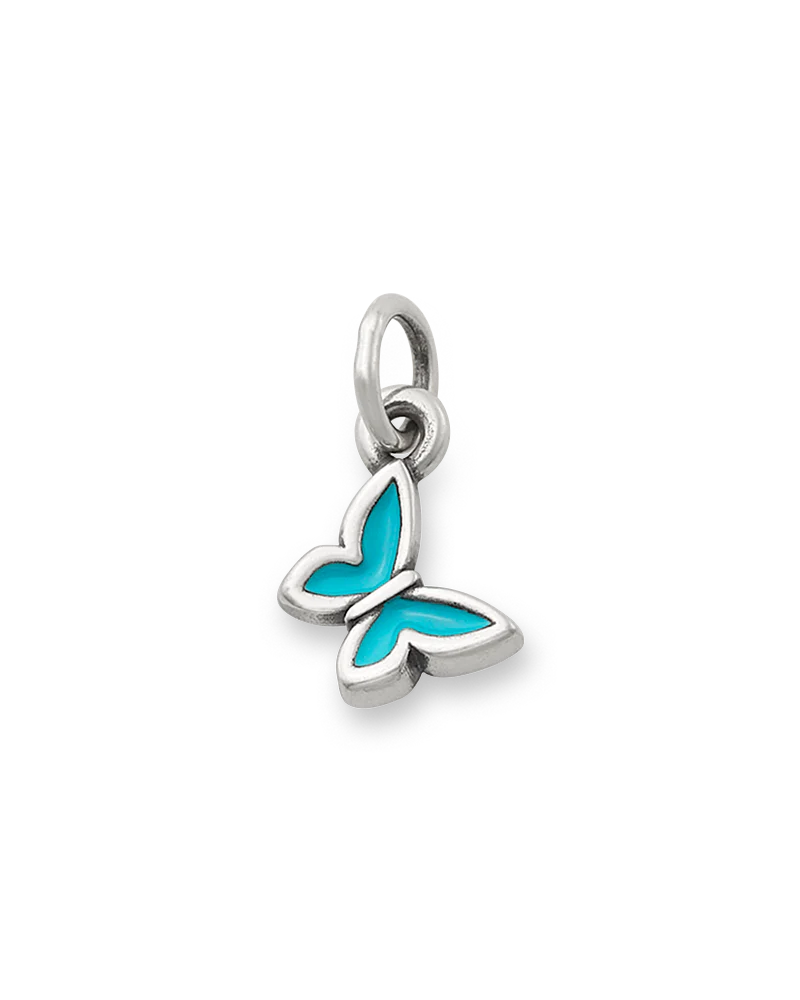 Enamel Blue Mini Butterfly Charm - Image 3