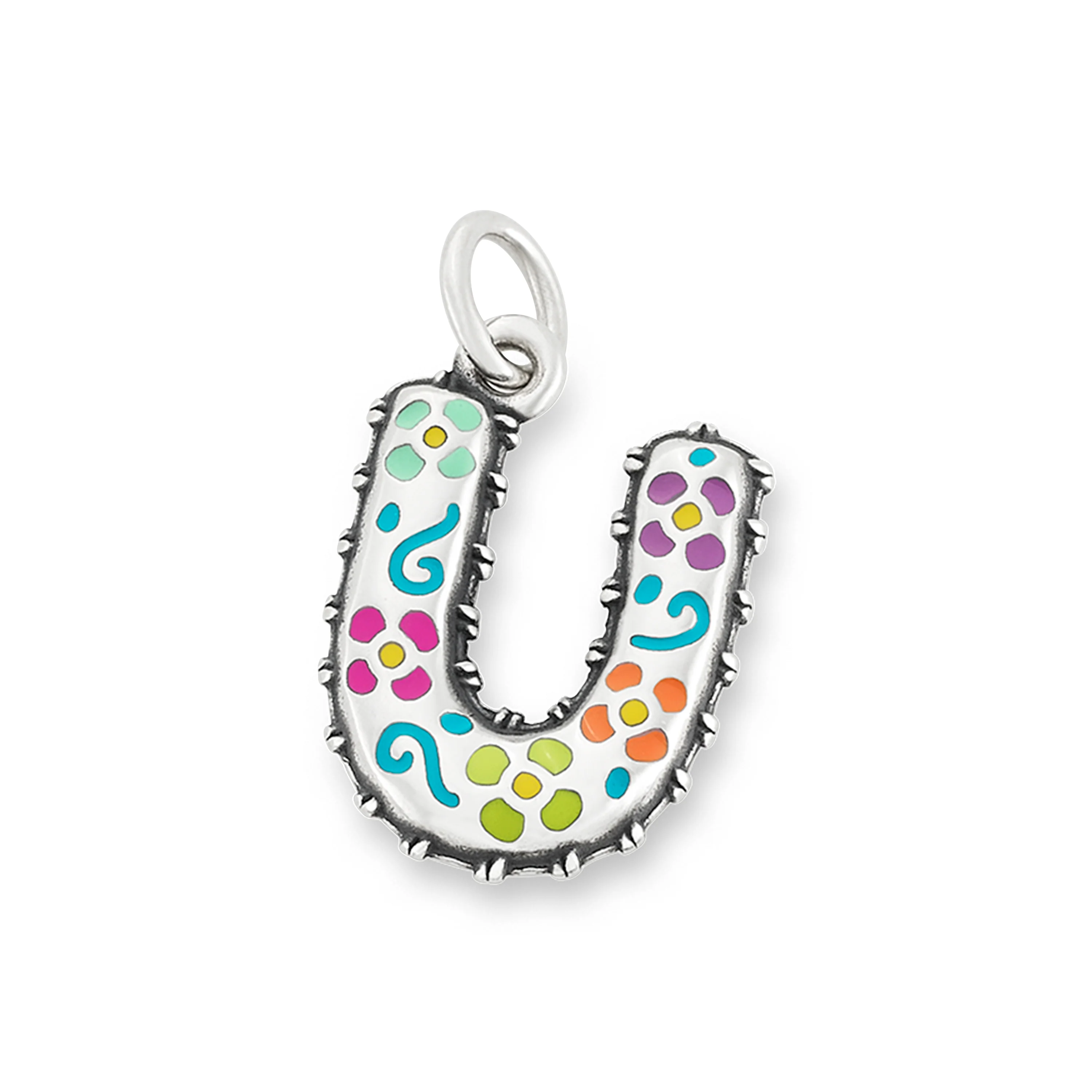 Enamel Consuela Floral Initial Charm - Image 22