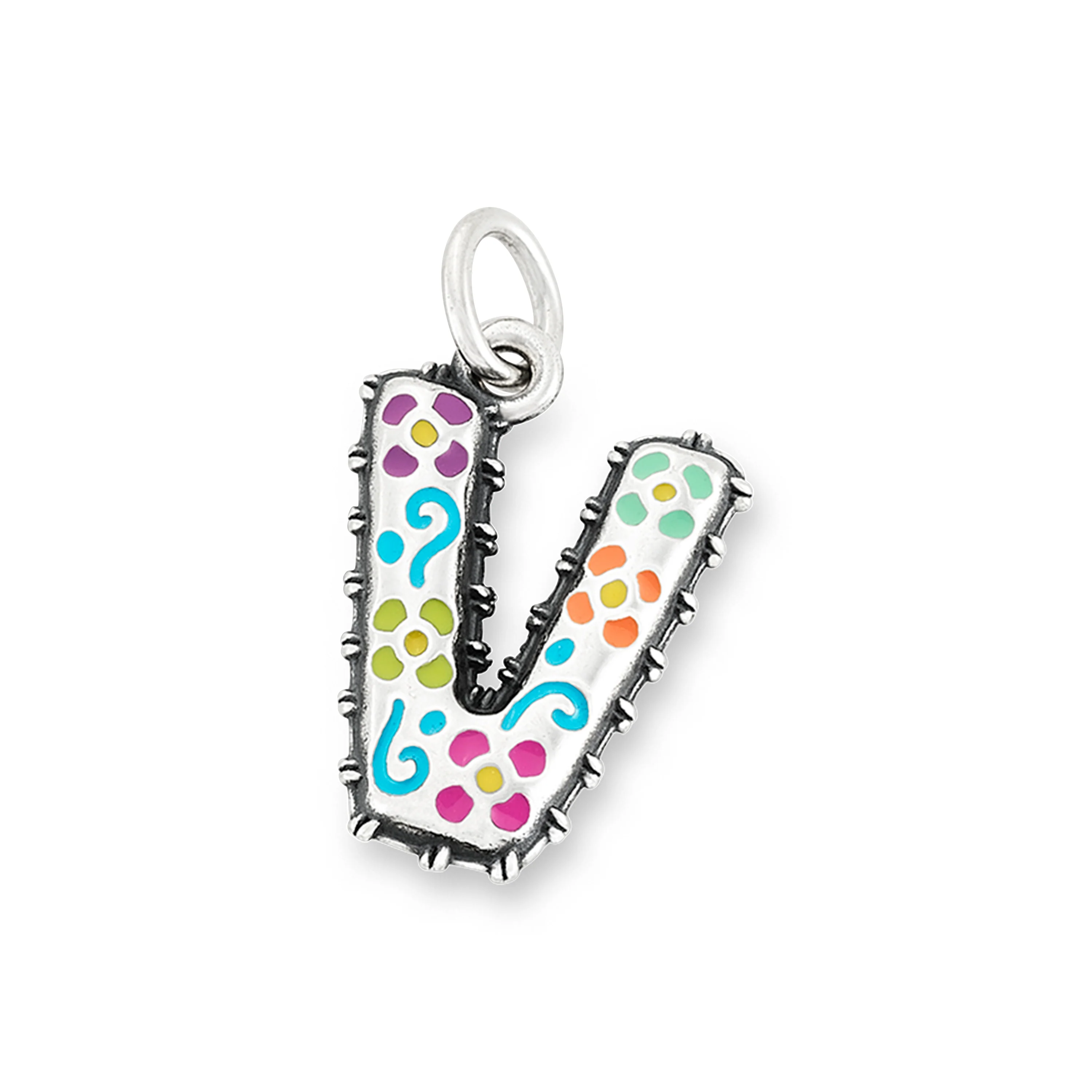 Enamel Consuela Floral Initial Charm - Image 23