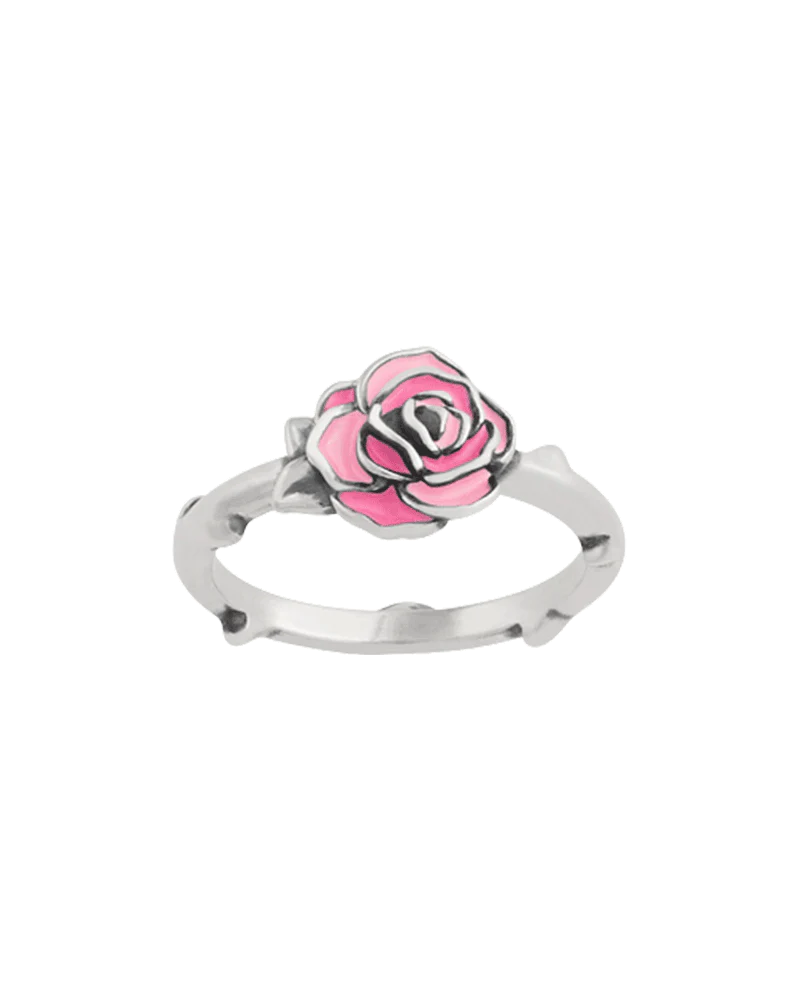 Enamel Consuela Pink Rose Ring - Image 3