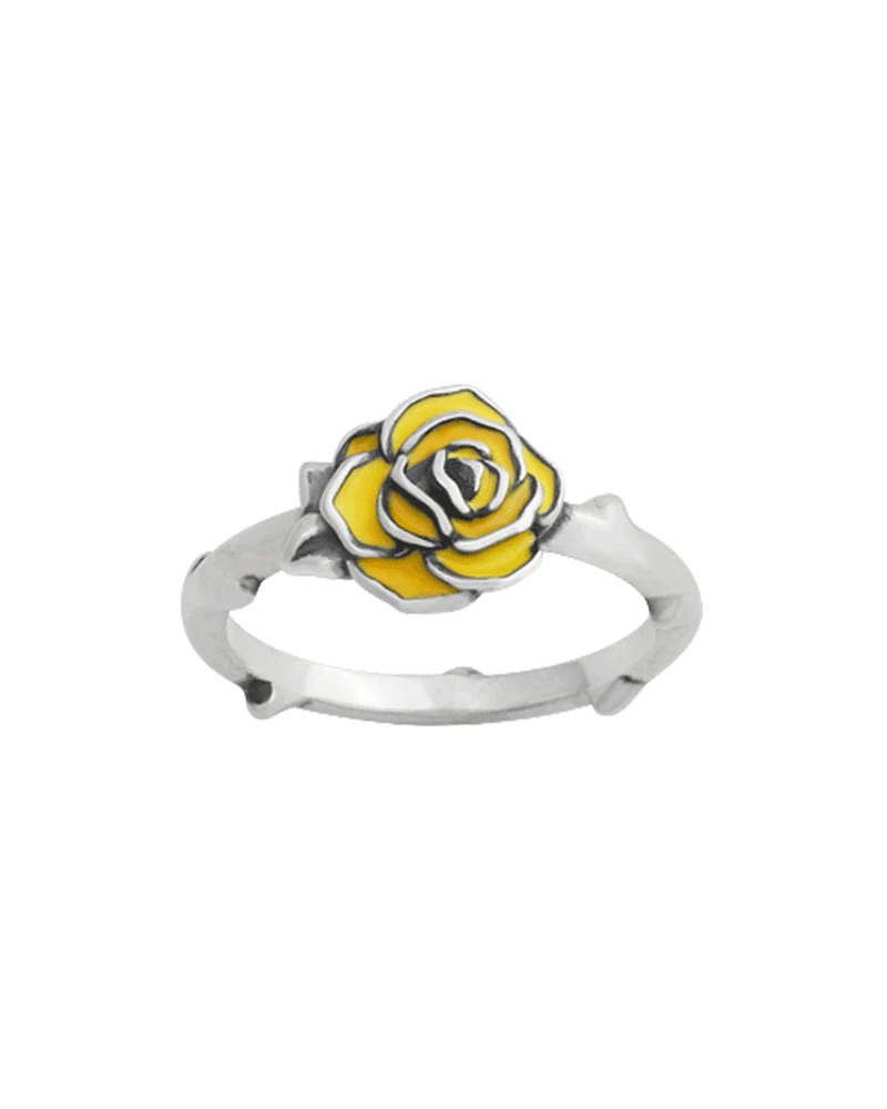 Enamel Consuela Yellow Rose Ring - Image 3