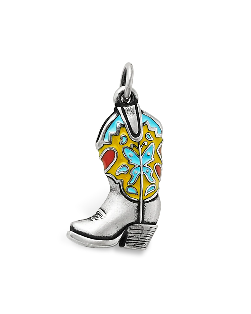 Enamel Western Boot Charm - Image 3