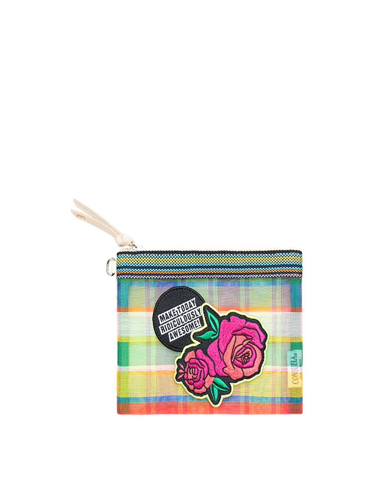 Marcela Patch Mini Slim Zip Pouch