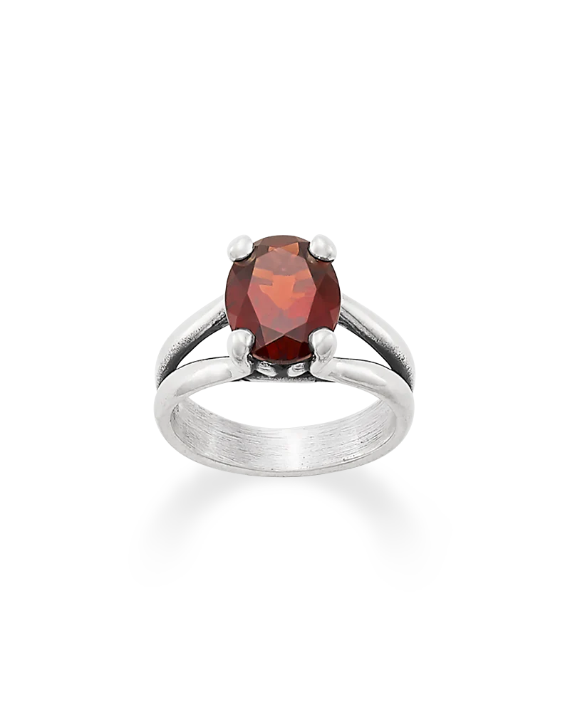 Oval Garnet Ring - Image 3