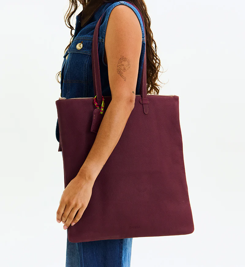 Plum Shopper Tote - Image 7