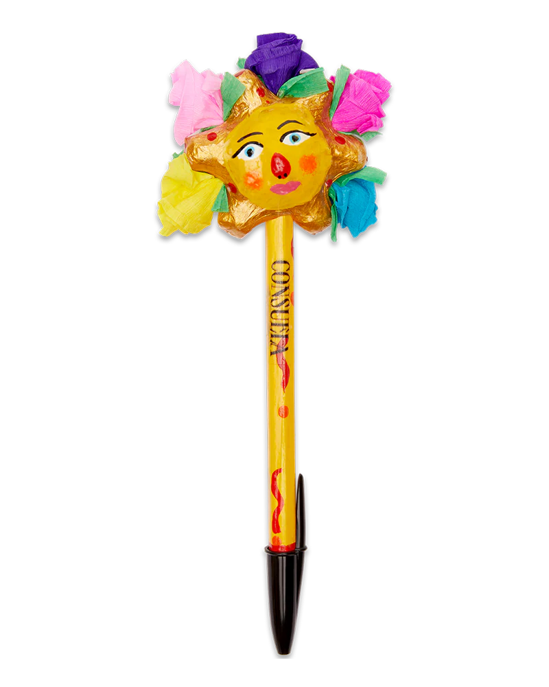 Sun with Flowers Pen