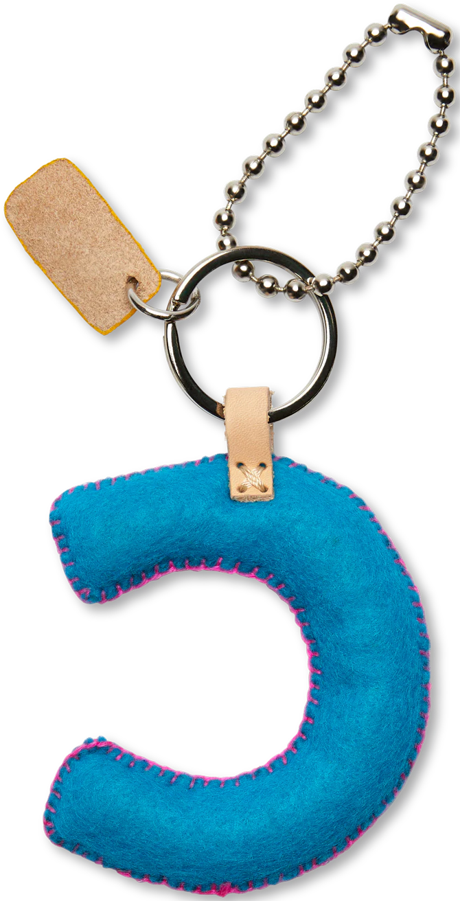 Turquoise Felt Alphabet Charms - Image 31