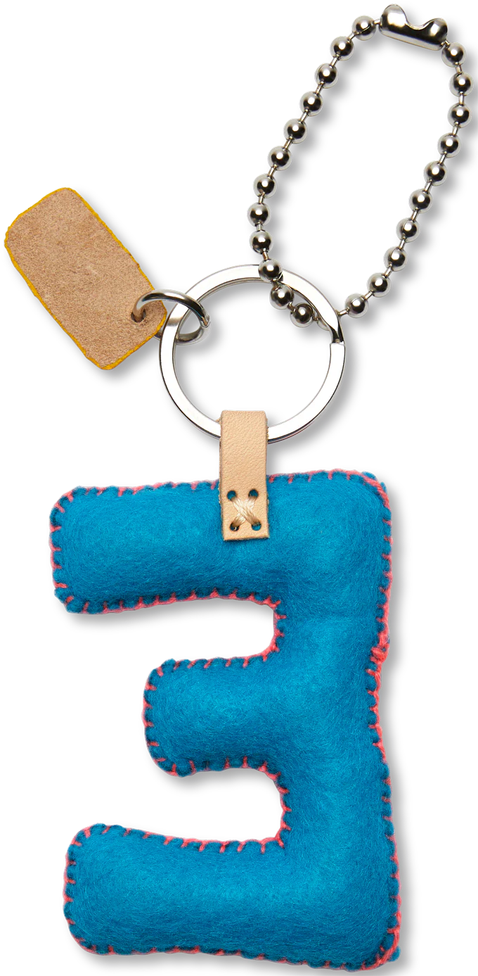 Turquoise Felt Alphabet Charms - Image 33