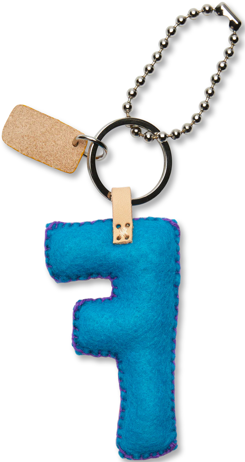 Turquoise Felt Alphabet Charms - Image 34