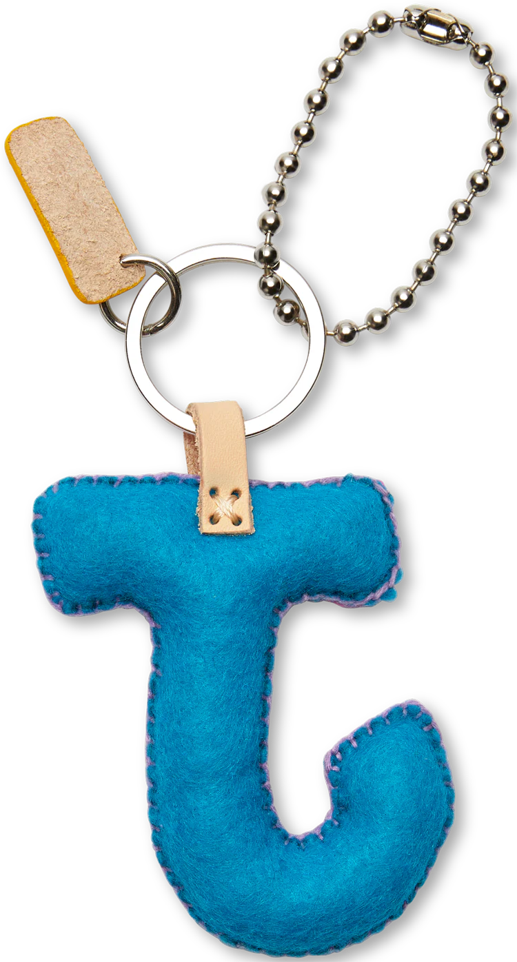 Turquoise Felt Alphabet Charms - Image 38