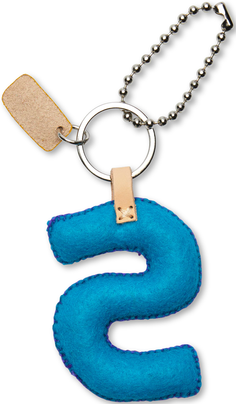 Turquoise Felt Alphabet Charms - Image 47