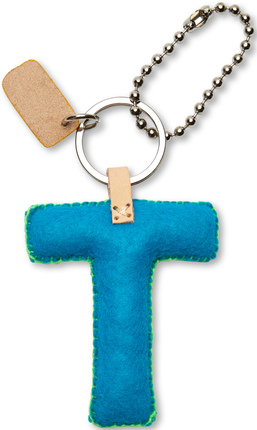 Turquoise Felt Alphabet Charms - Image 48