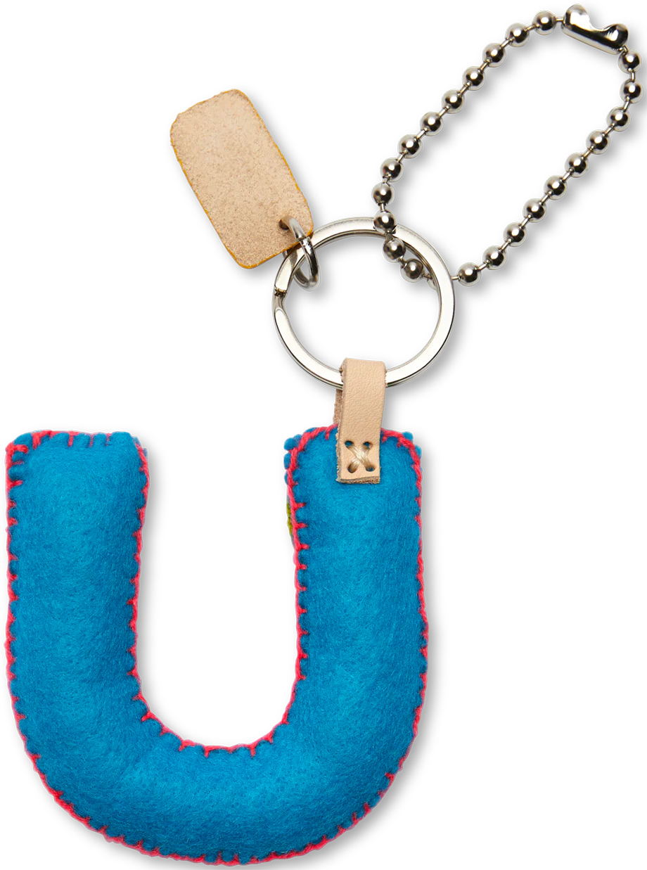 Turquoise Felt Alphabet Charms - Image 49