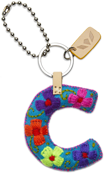 Turquoise Felt Alphabet Charms - Image 5